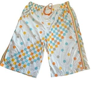 Jordan Jumpman Poolside Swim Trunks 3XL Basketball Checks Dots Zipper Pockets